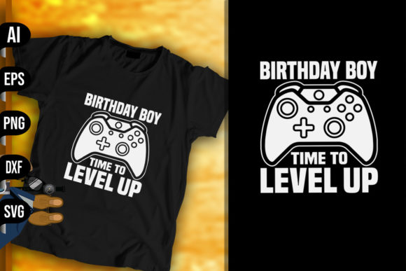Birthday Boy Time to Level Up: A Design for Celebration and Creativity
