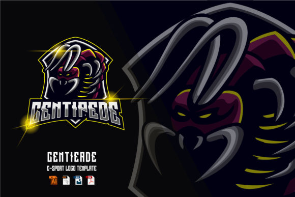 Centipede Esport Logo Design Template: A Professional Asset