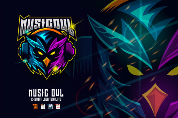 Crafting a Unique E-sport Brand with Owl with Headset Logo Design