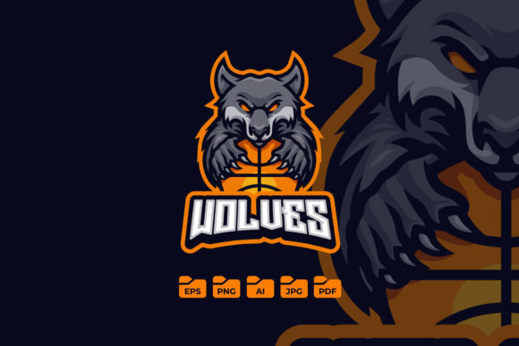 Crafting Identity: The Power of a Wolf Basketball Mascot Logo Design