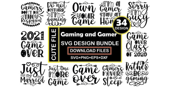 Elevate Your Projects with the Gaming Gamer SVG Design Bundle