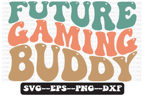 Future Gaming Buddy Retro Wavy Svg: Your Creative Spark for Nostalgic Digital Crafts