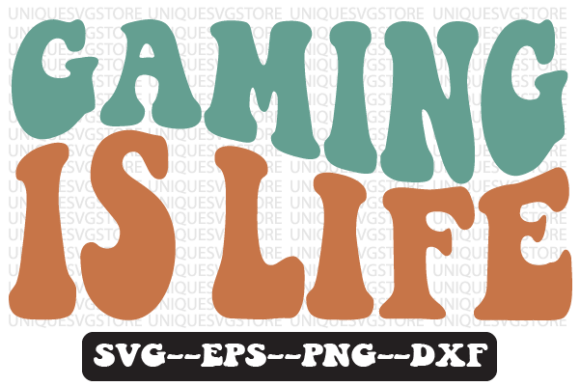 Gaming is Life Retro Wavy Svg Design: A Strategic Tool for Creators