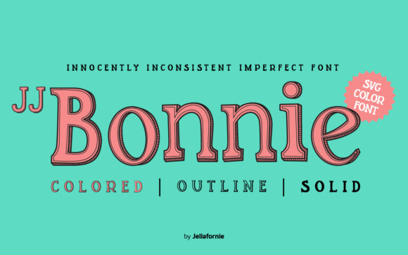 JJ Bonnie: A Playful Color Font for Creative Projects