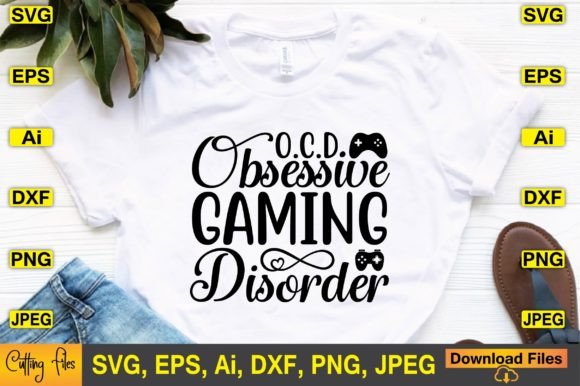 Level Up Your Crafting: The Obsessive Gaming Disorder SVG Collection