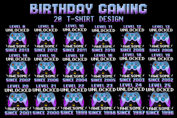 Level Up Your Creative Projects with Gaming Birthday T-Shirt Designs