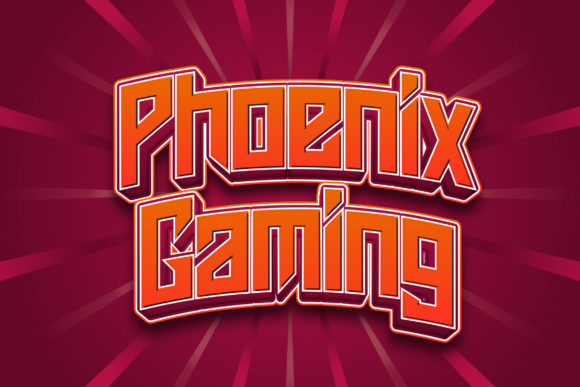 Phoenix Gaming: A Contemporary Futuristic Font for Digital Design