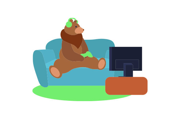 The Gaming Bear: A Versatile Design Asset Across Communities