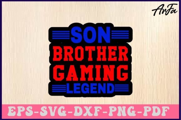 The Son Brother Gaming Legend SVG Design: A Digital Asset for Creative Expression